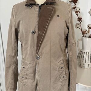 G-Star Tan Logo Cotton Jacket